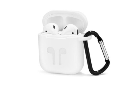 Силиконови гърбове Силиконови гърбове други Силиконов калъф за слушалки Apple AirPods и други бял 
